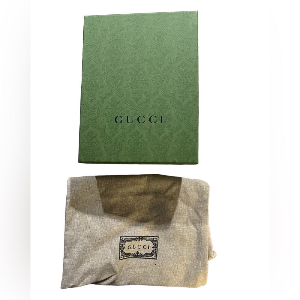 GUCCI  Calfskin GG Monogram Star Embossed GG Top Handle Phone Case - Picture 7 of 10